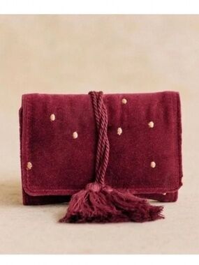 Sezane Velvet Jewelry Pouch